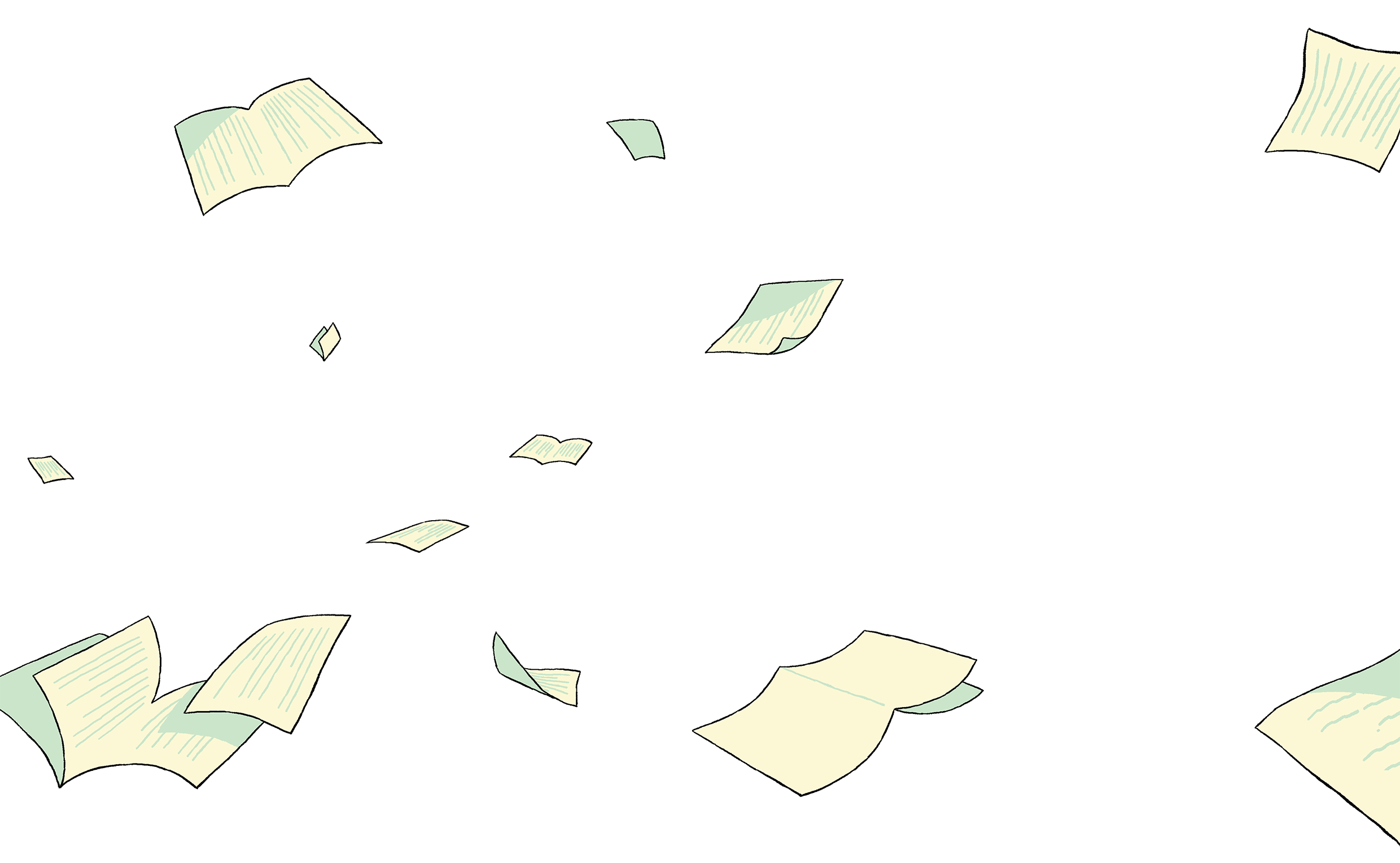 舞う本とページのキービジュアル